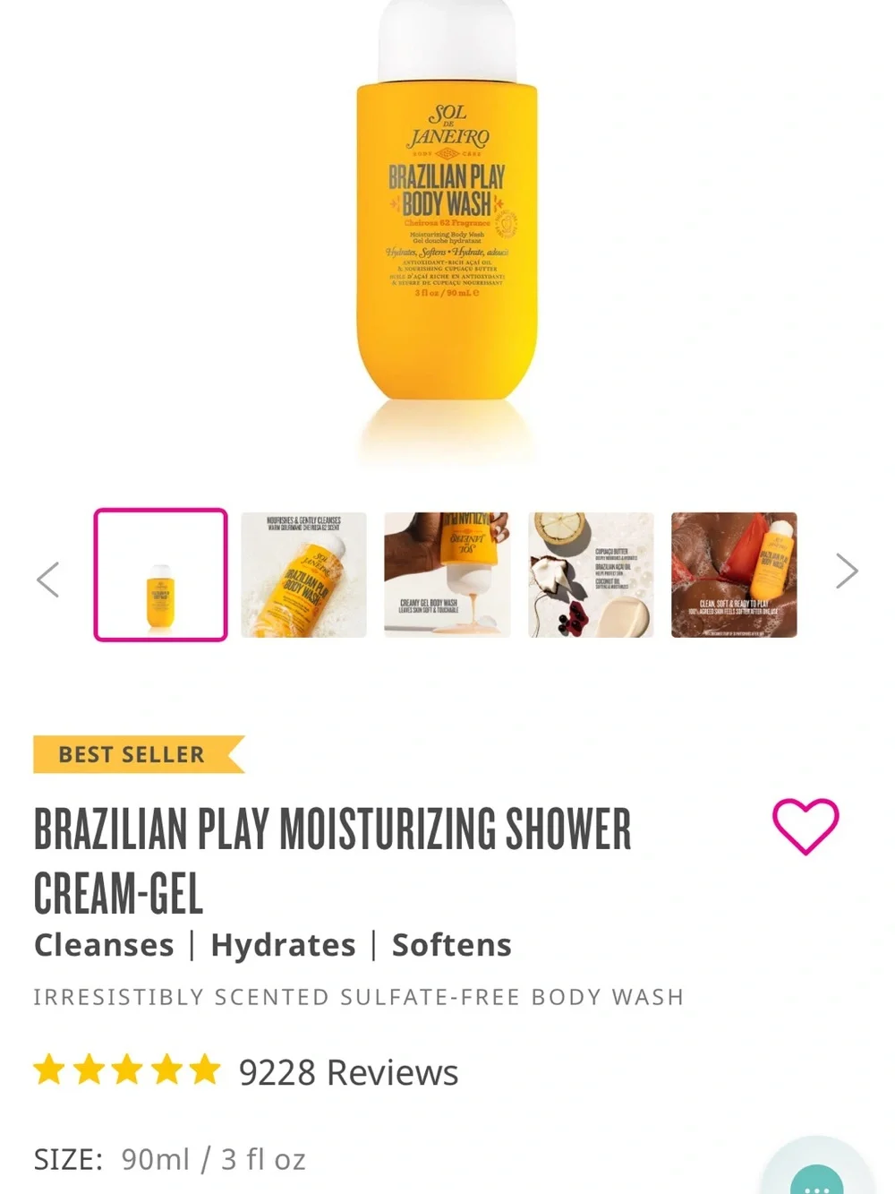 Sol de Janeiro #62 & Brazilian 4 play shower cream gel